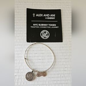 Alex and Ani New York Subway token bracelet‎